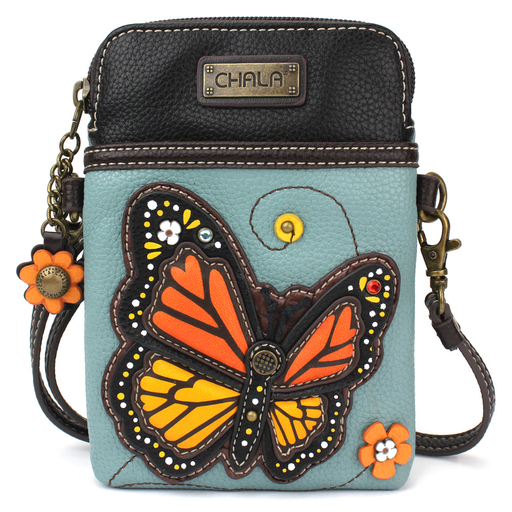 Chala Handbag - Crossbody Handbag in various designs including white squirrel, sunflower, cardinal, cross, bigfoot, bicycle, bee, piano