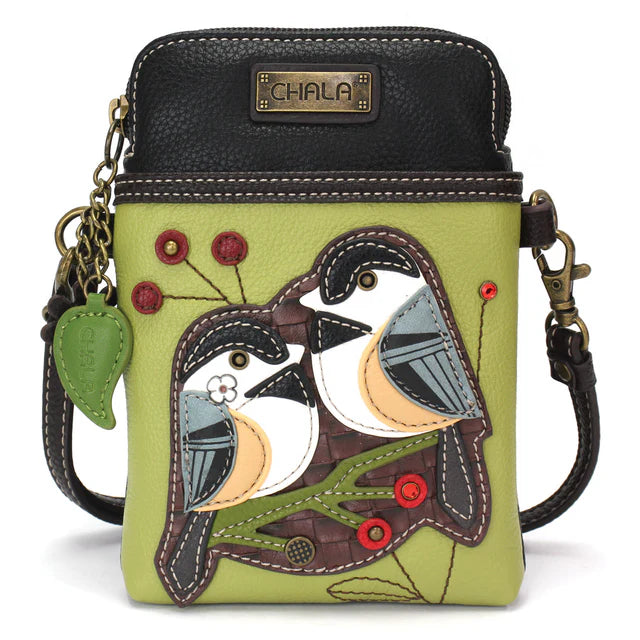 Chala Handbag - Crossbody Handbag in various designs including white squirrel, sunflower, cardinal, cross, bigfoot, bicycle, bee, piano