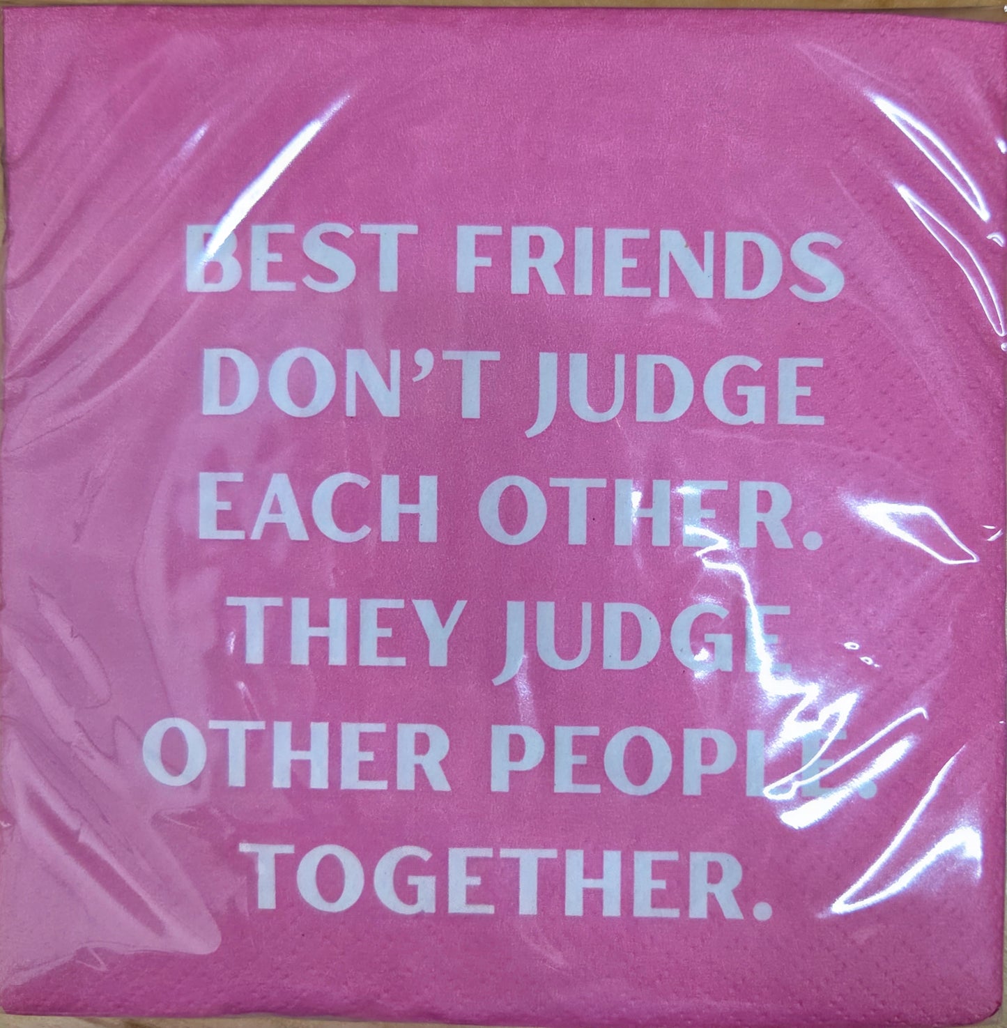 Napkins - Cocktail size for Happy Hour - Funny for Everyone - Solid Bright Colors