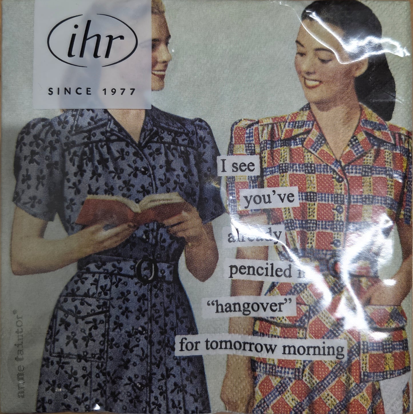 Napkins - Cocktail size for Happy Hour - Funny for Everyone - 50's theme