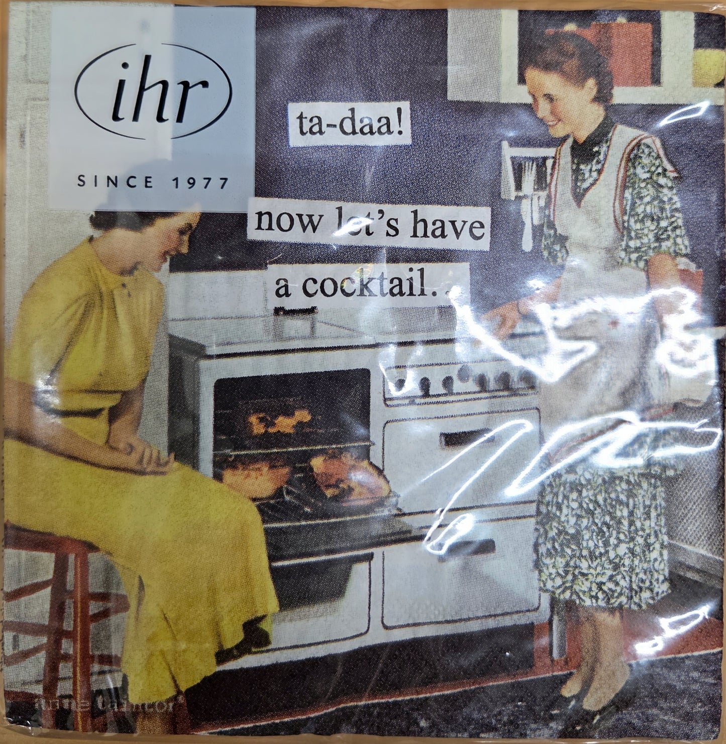 Napkins - Cocktail size for Happy Hour - Funny for Everyone - 50's theme