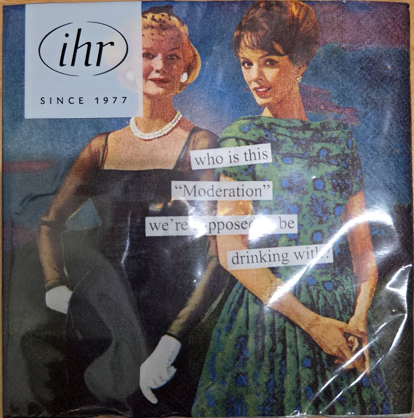 Napkins - Cocktail size for Happy Hour - Funny for Everyone - 50's theme