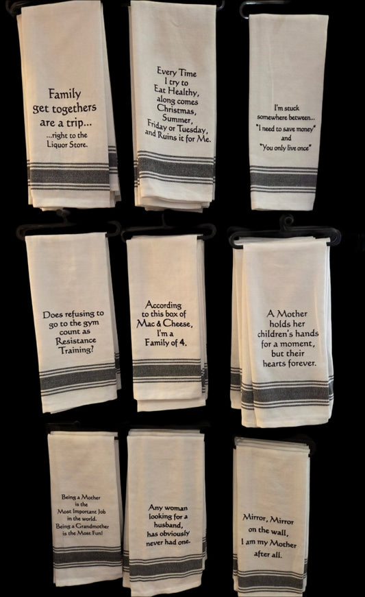 Towel - Bistro Towels with Funny Quotes