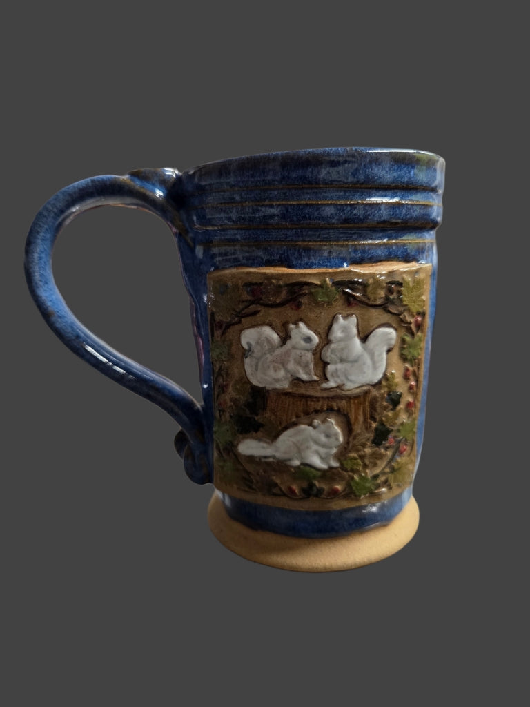 Drinkware - Handmade Mug - Handcrafted White Squirrel Pottery in 14 oz. size