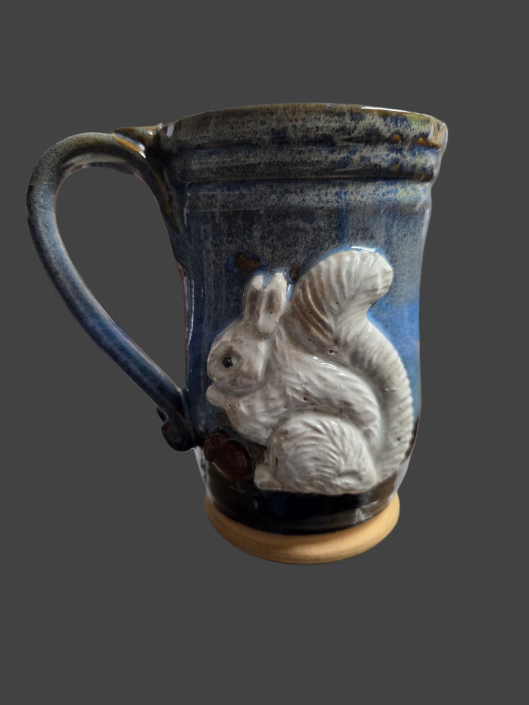 Drinkware - Handmade Mug - Handcrafted White Squirrel Pottery in 14 oz. size