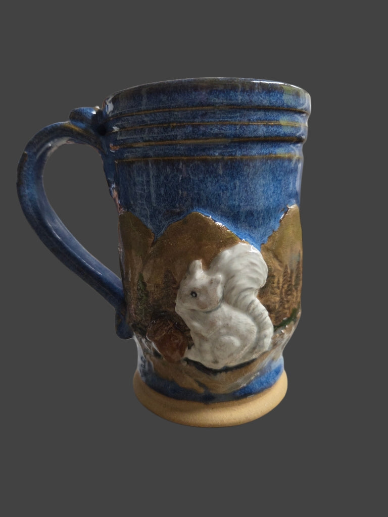 Drinkware - Handmade Mug - Handcrafted White Squirrel Pottery in 14 oz. size