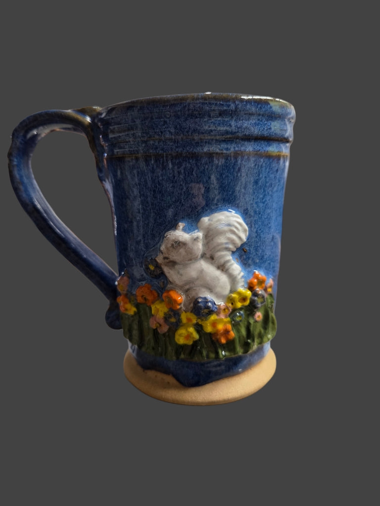 Drinkware - Handmade Mug - Handcrafted White Squirrel Pottery in 14 oz. size