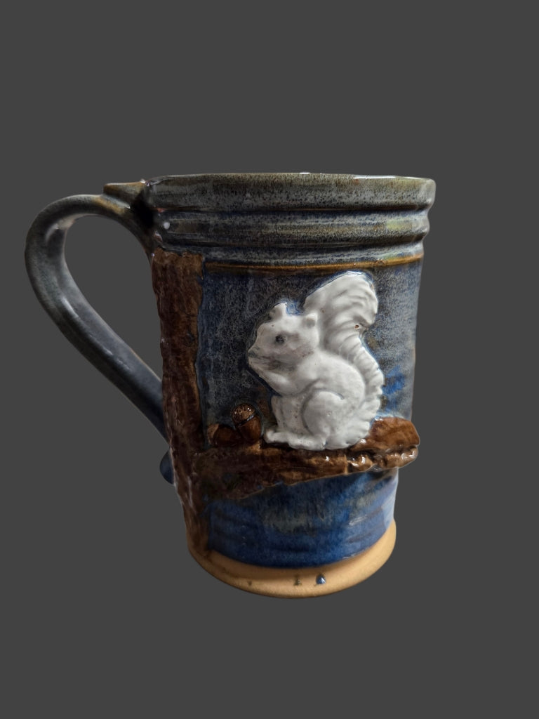 Drinkware - Handmade Mug - Handcrafted White Squirrel Pottery in 14 oz. size