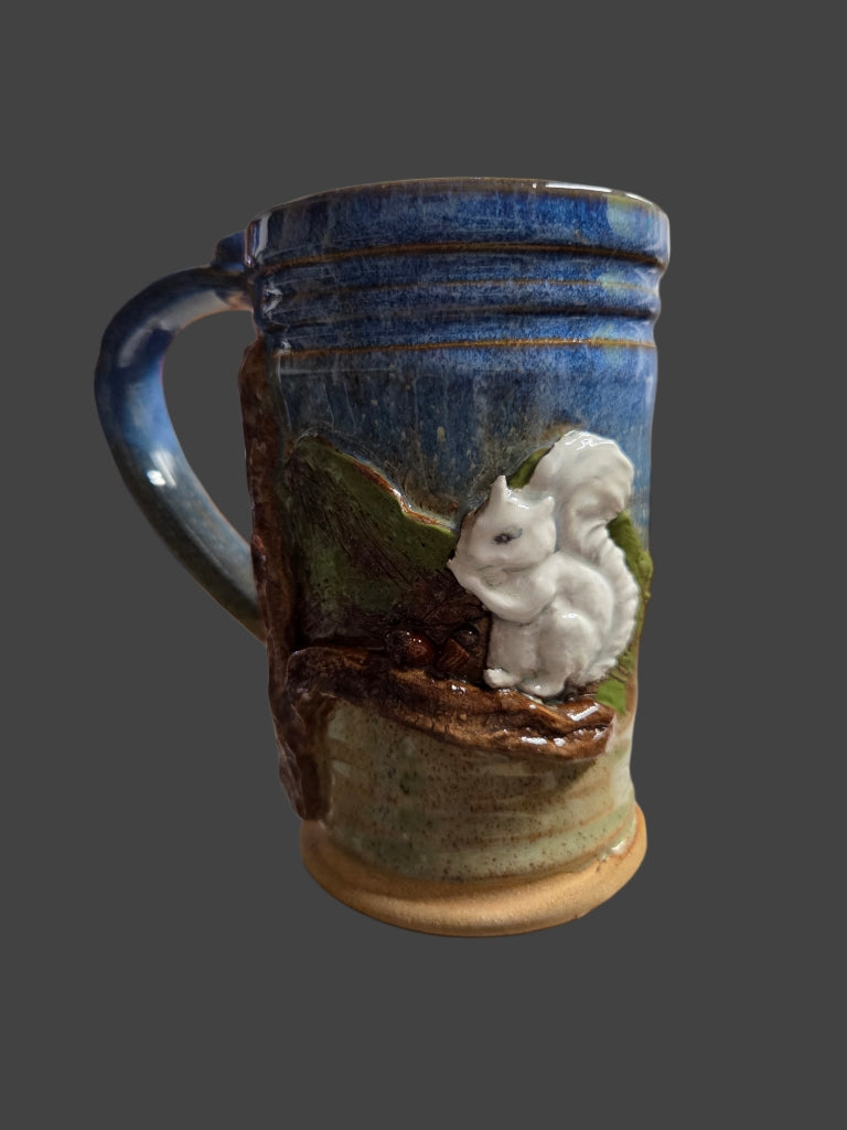 Drinkware - Handmade Mug - Handcrafted White Squirrel Pottery in 14 oz. size