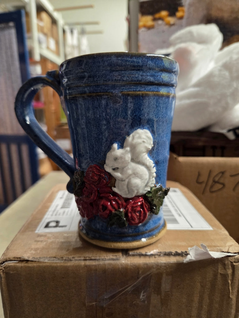 Drinkware - Handmade Mug - Handcrafted White Squirrel Pottery in 14 oz. size