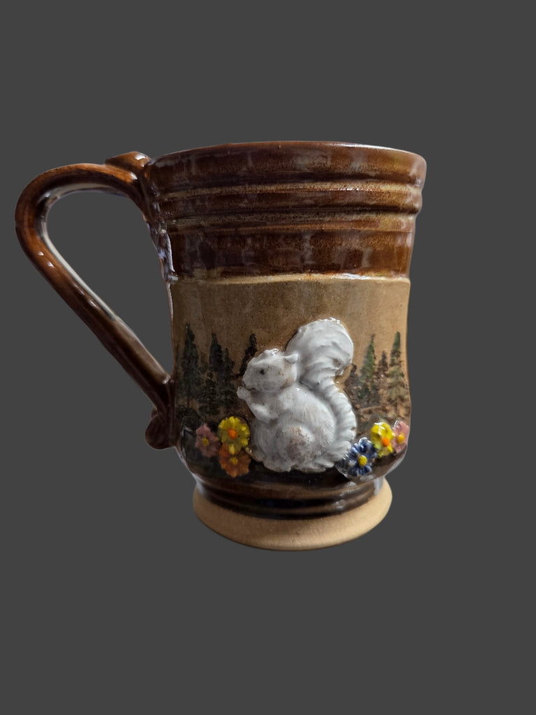 Drinkware - Handmade Mug - Handcrafted White Squirrel Pottery in 14 oz. size