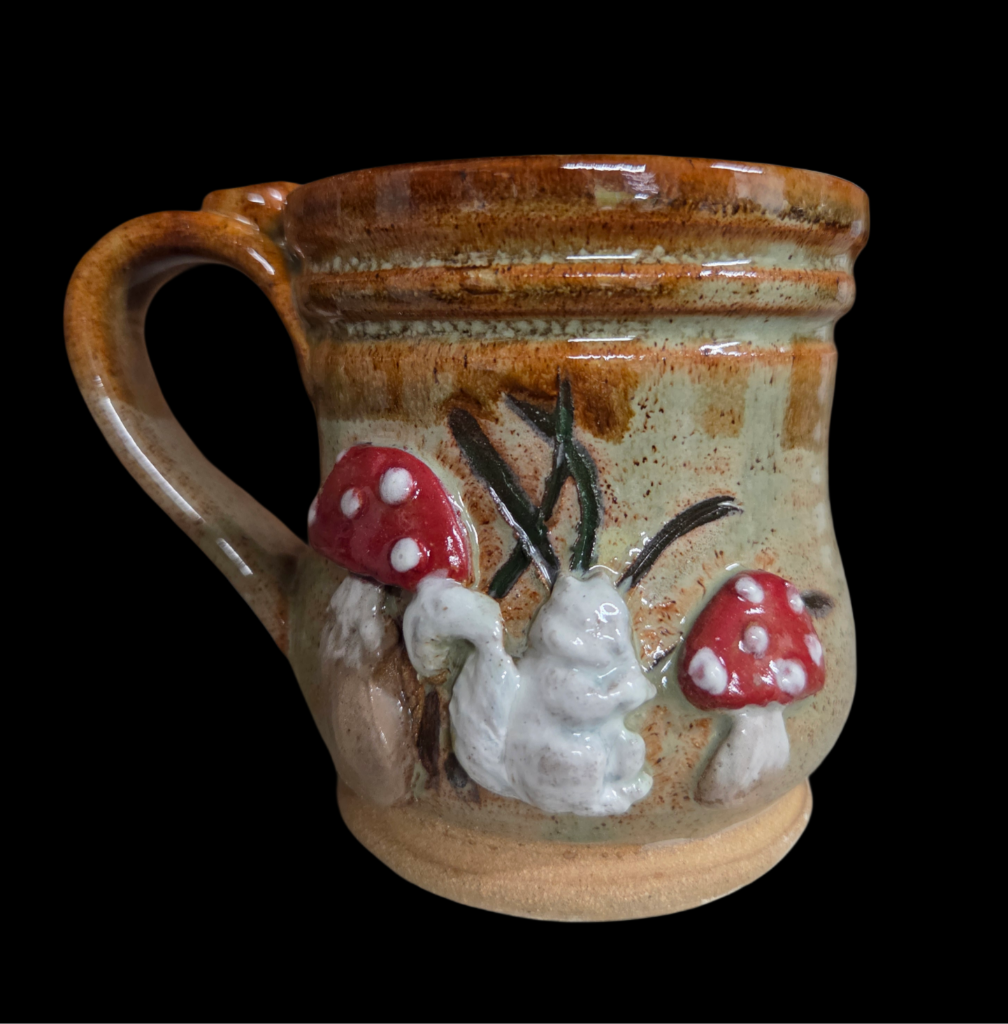 Drinkware - Handmade Mug - Handcrafted White Squirrel Pottery in 8 oz. size