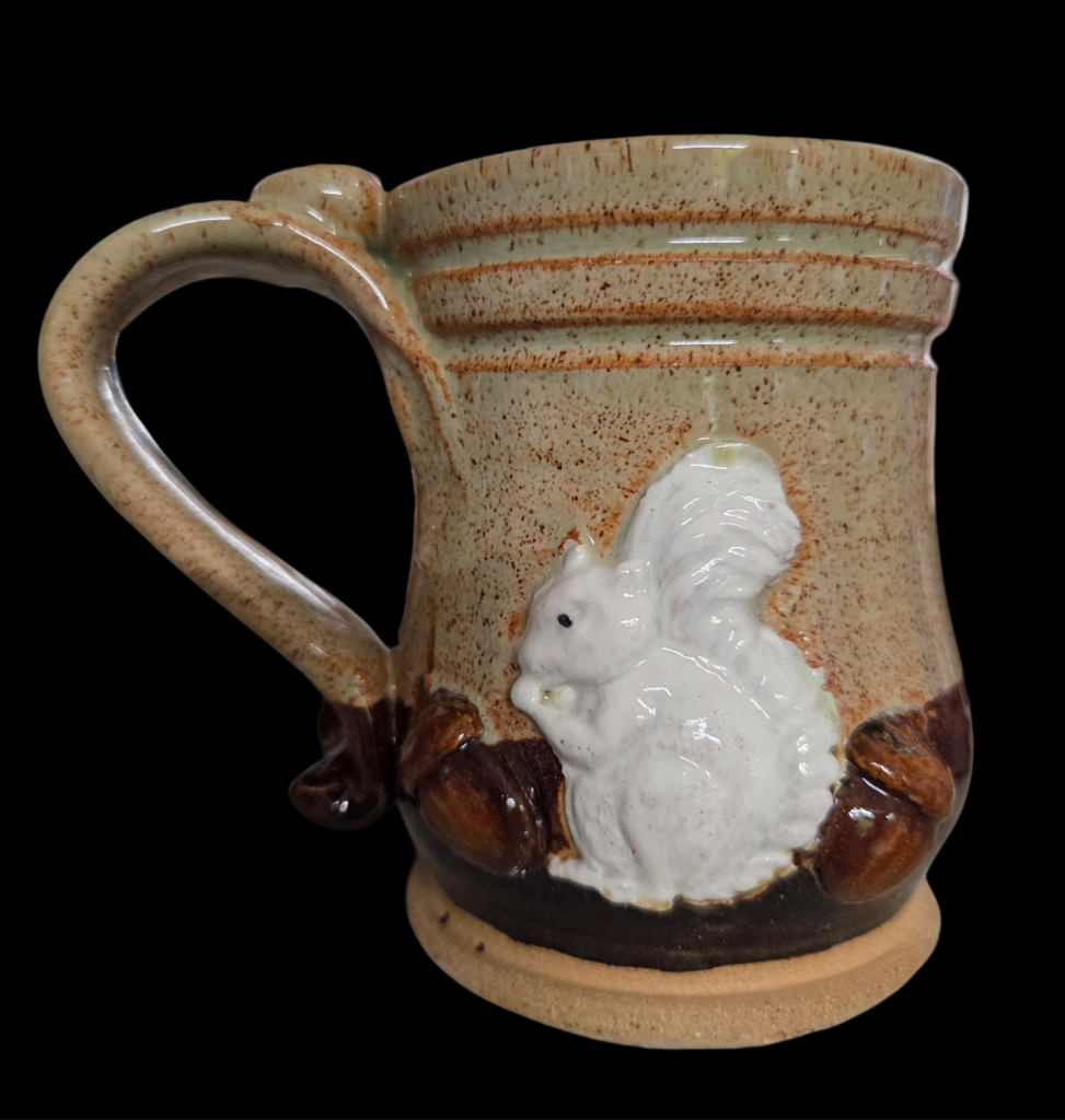 Drinkware - Handmade Mug - Handcrafted White Squirrel Pottery in 8 oz. size