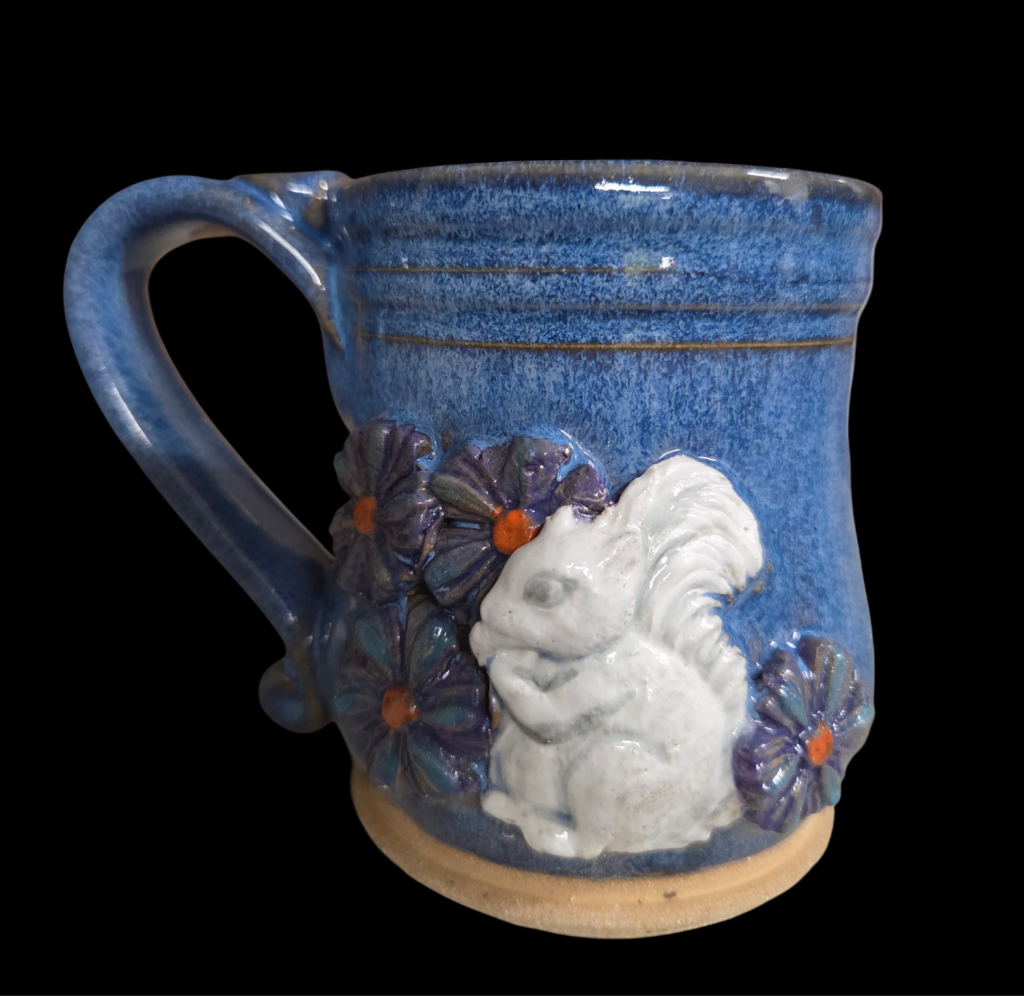Drinkware - Handmade Mug - Handcrafted White Squirrel Pottery in 8 oz. size