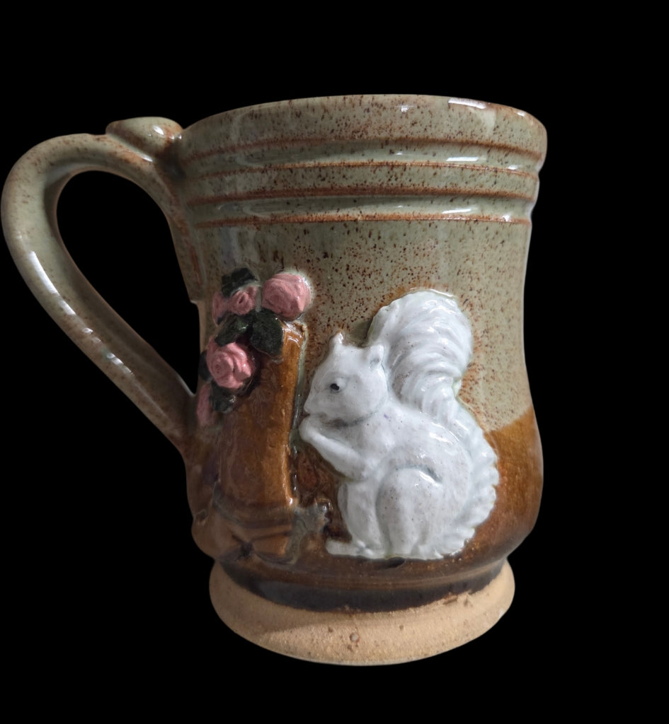 Drinkware - Handmade Mug - Handcrafted White Squirrel Pottery in 8 oz. size