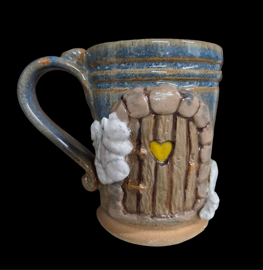 Drinkware - Handmade Mug - Handcrafted White Squirrel Pottery in 8 oz. size