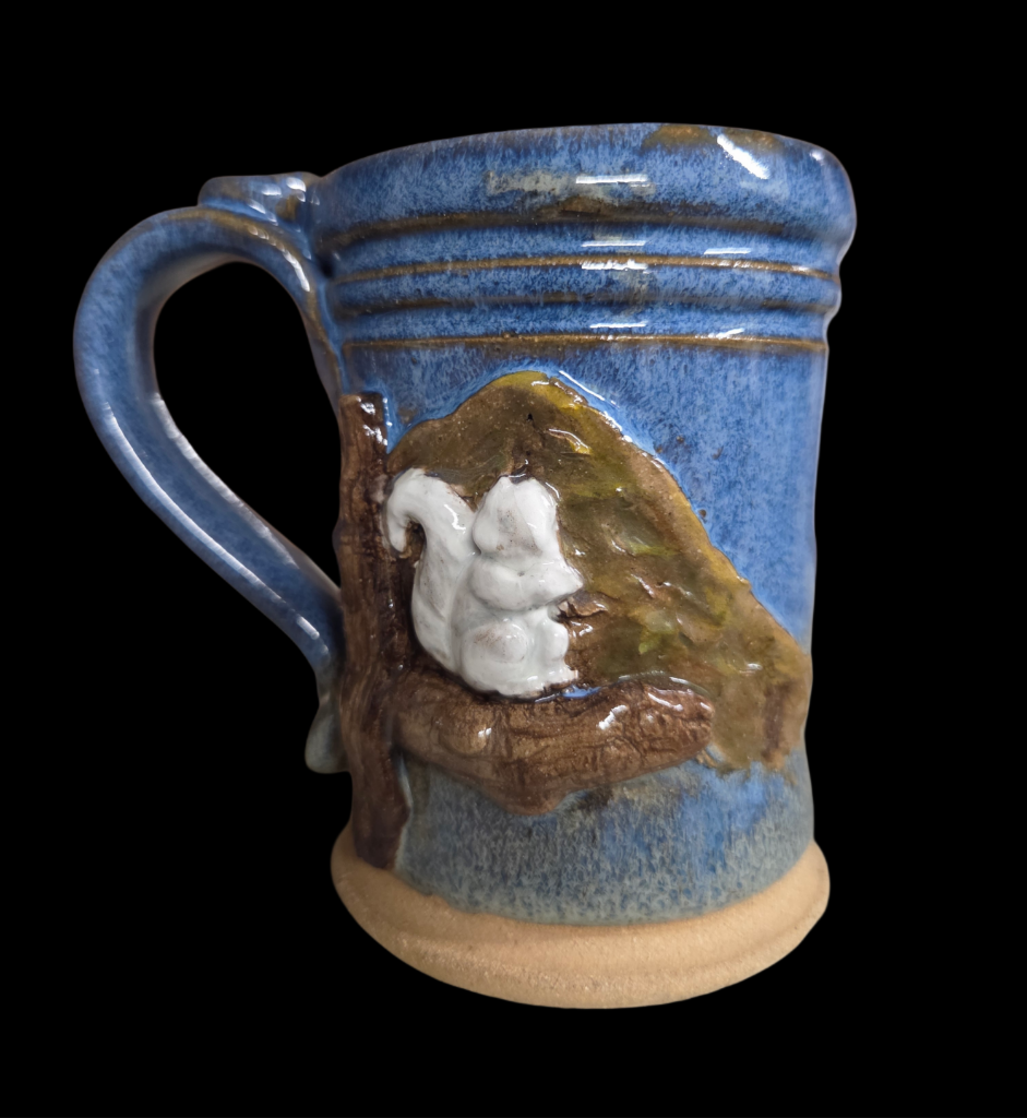 Drinkware - Handmade Mug - Handcrafted White Squirrel Pottery in 8 oz. size