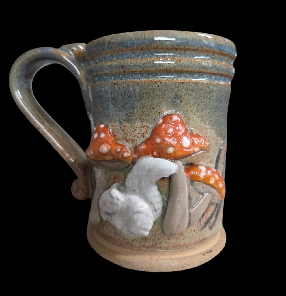 Drinkware - Handmade Mug - Handcrafted White Squirrel Pottery in 8 oz. size