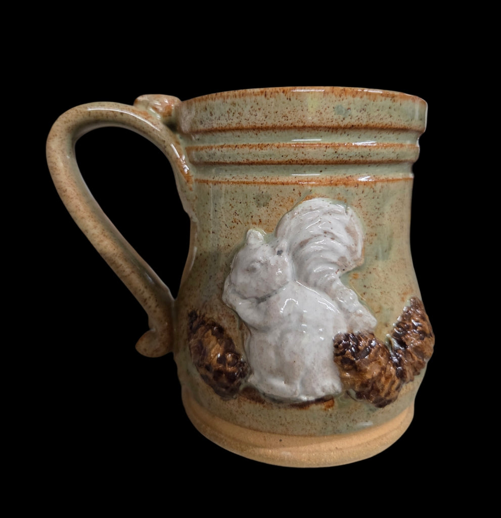 Drinkware - Handmade Mug - Handcrafted White Squirrel Pottery in 8 oz. size