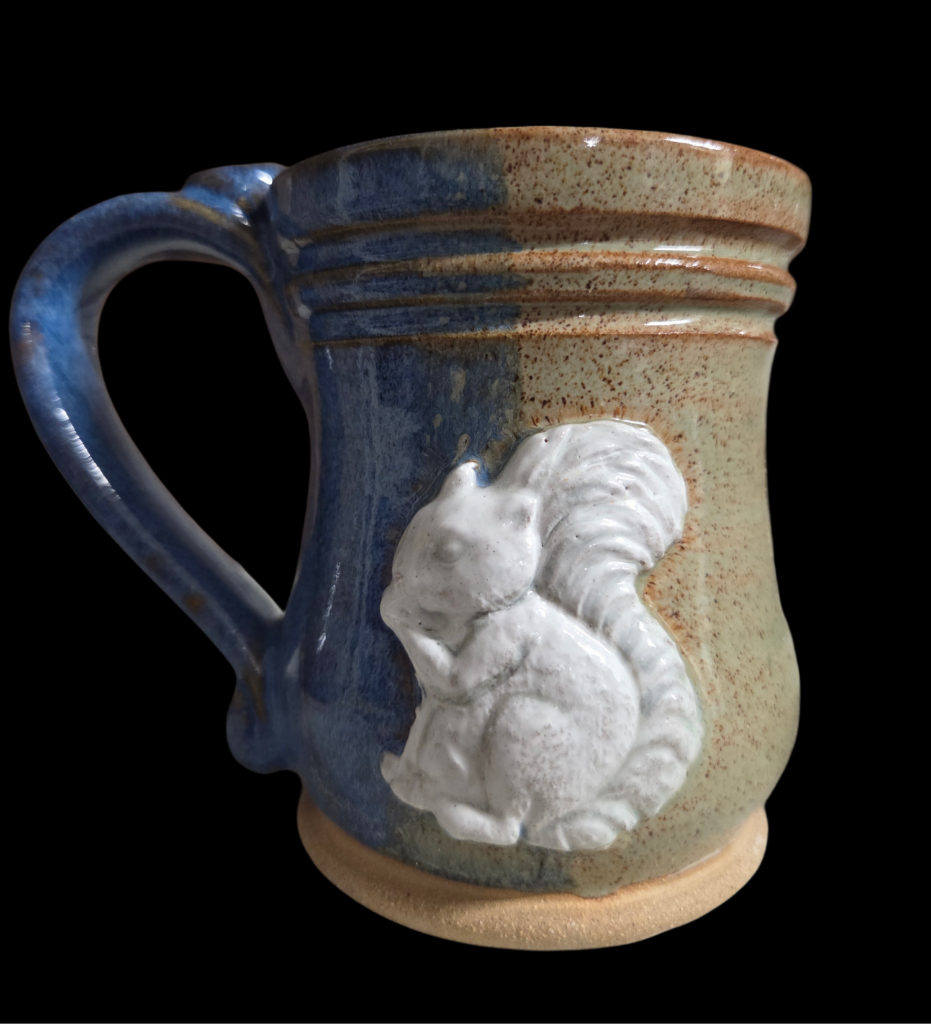 Drinkware - Handmade Mug - Handcrafted White Squirrel Pottery in 8 oz. size