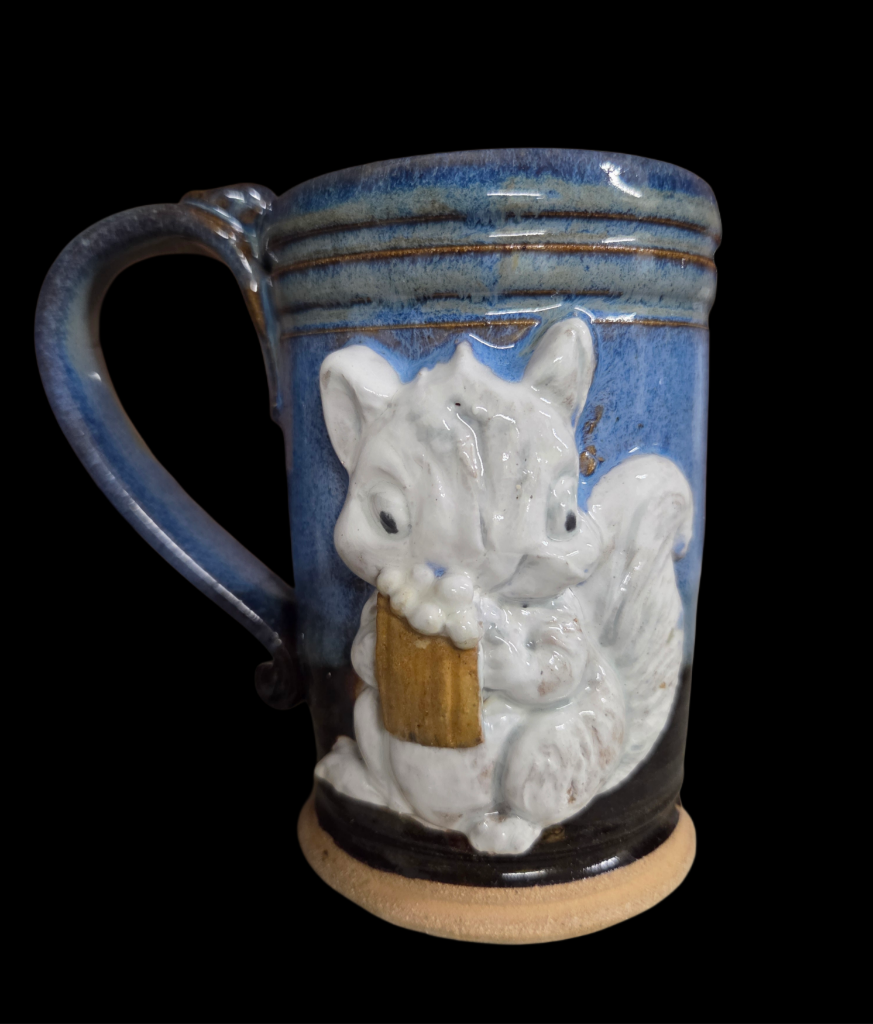 Drinkware - Handmade Mug - Handcrafted White Squirrel Pottery in 14 oz. size
