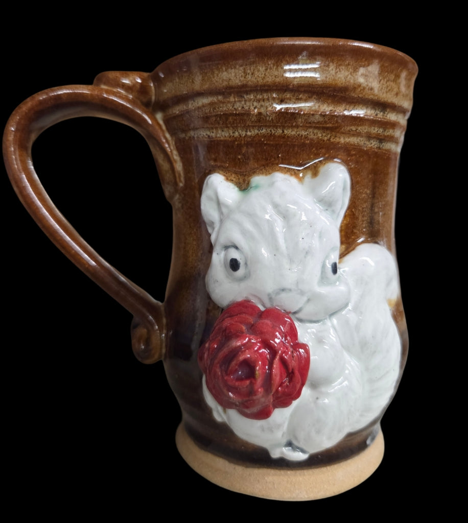 Drinkware - Handmade Mug - Handcrafted White Squirrel Pottery in 14 oz. size
