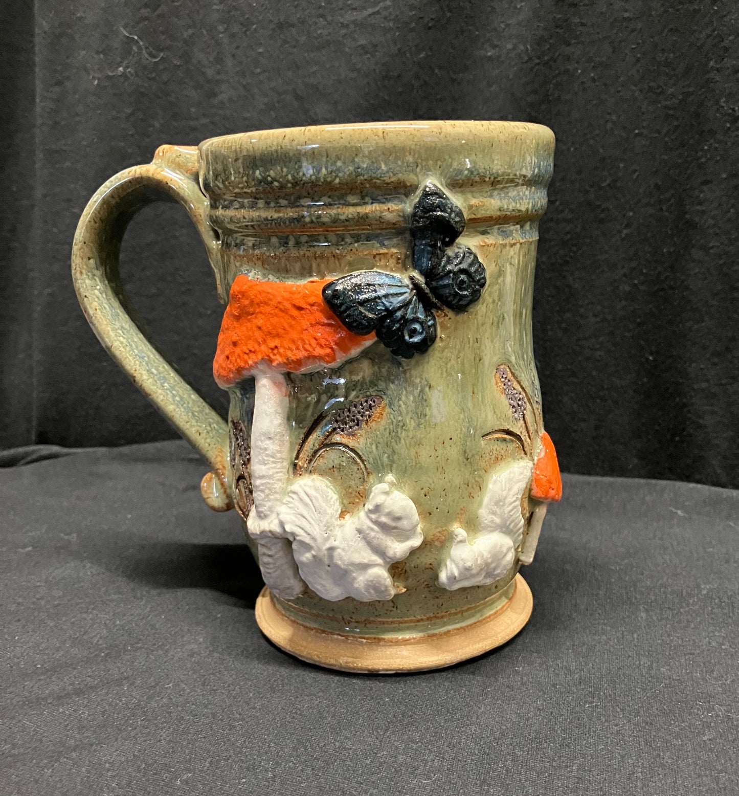 Drinkware - Handmade Mug - Handcrafted White Squirrel Pottery in 14 oz. size