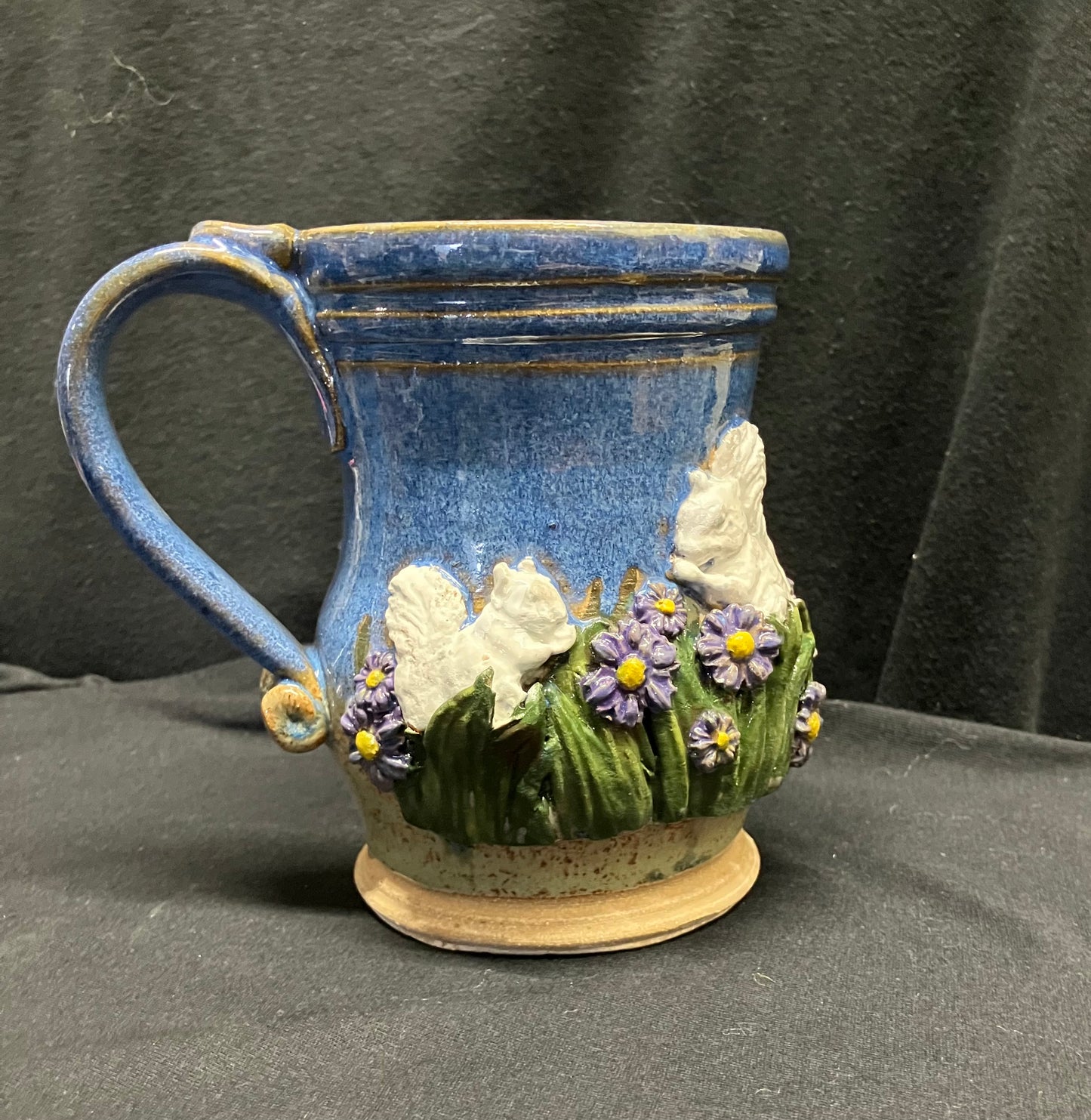 Drinkware - Handmade Mug - Handcrafted White Squirrel Pottery in 14 oz. size