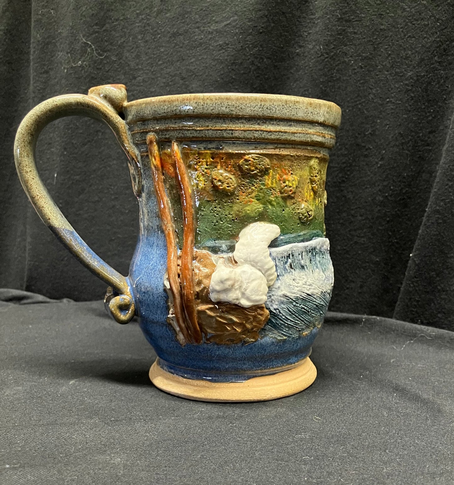 Drinkware - Handmade Mug - Handcrafted White Squirrel Pottery in 14 oz. size