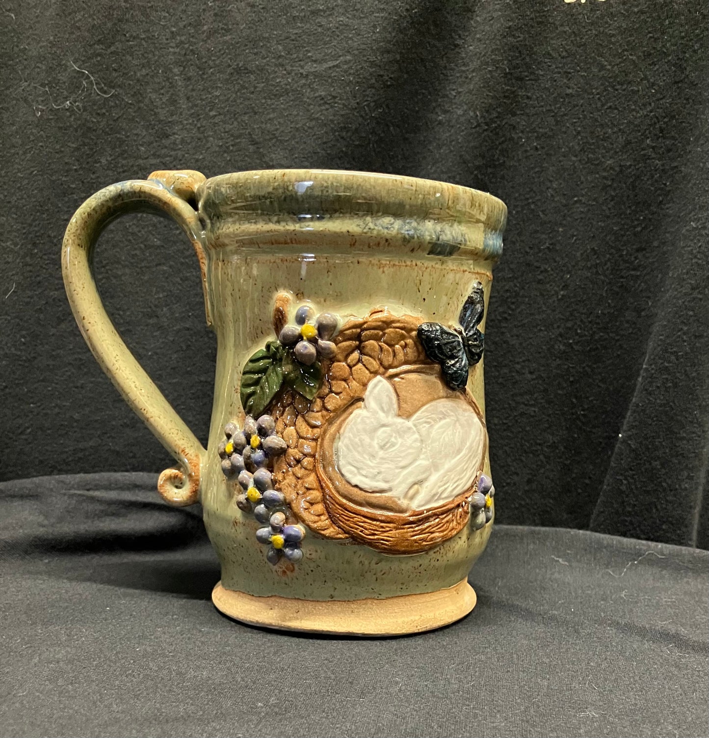 Drinkware - Handmade Mug - Handcrafted White Squirrel Pottery in 14 oz. size