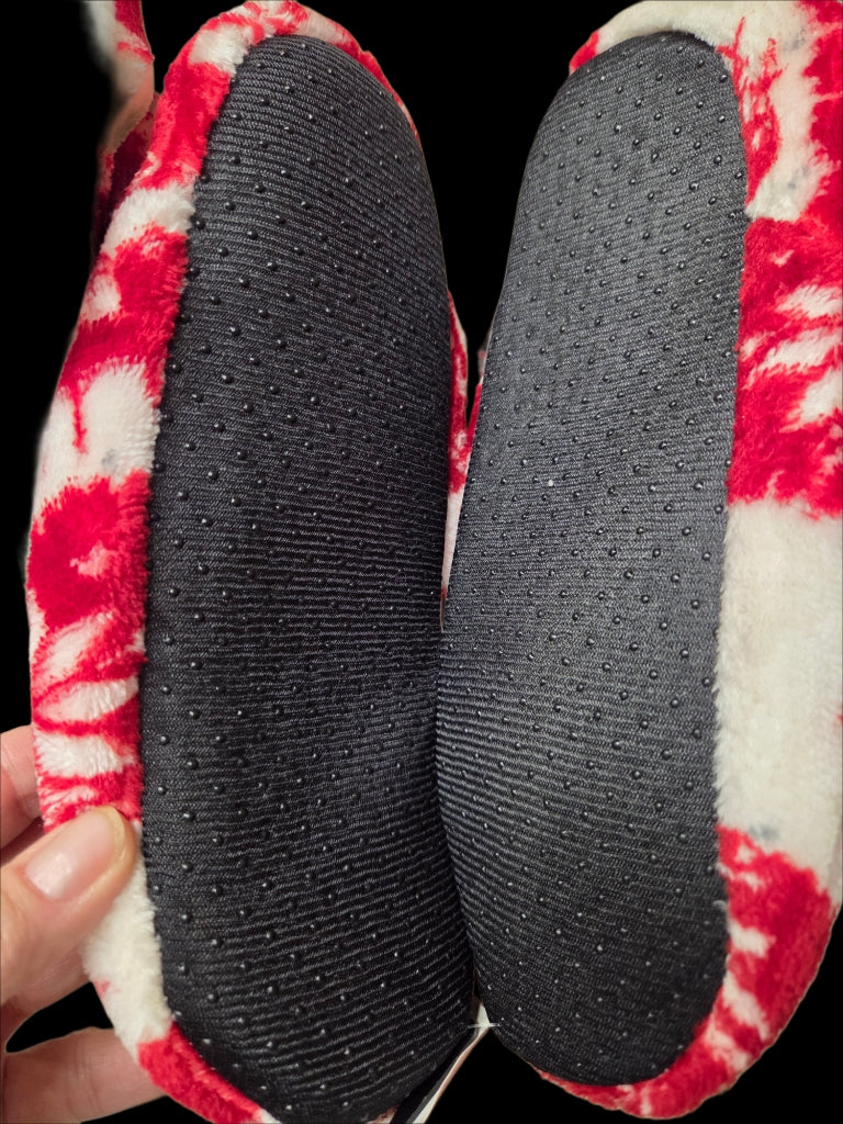 Fleece Sock Snowflake Reindeer Bootie Slippers