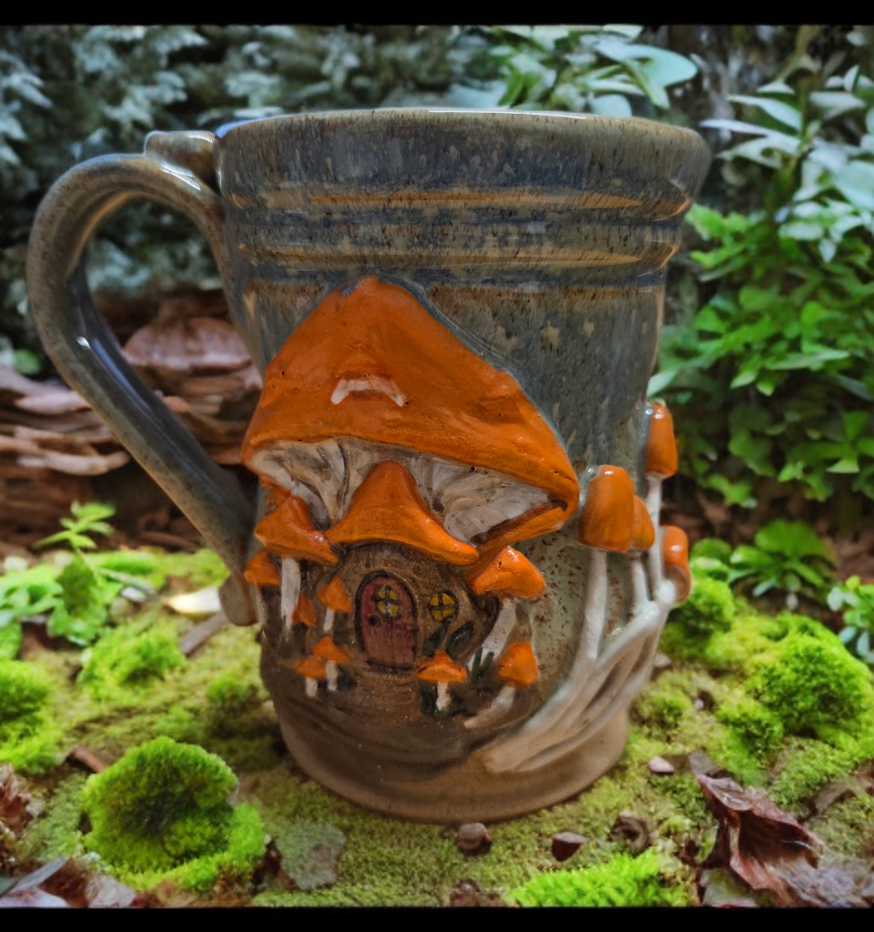 Drinkware - Handmade Mug - Handcrafted White Squirrel Pottery in 14 oz. size
