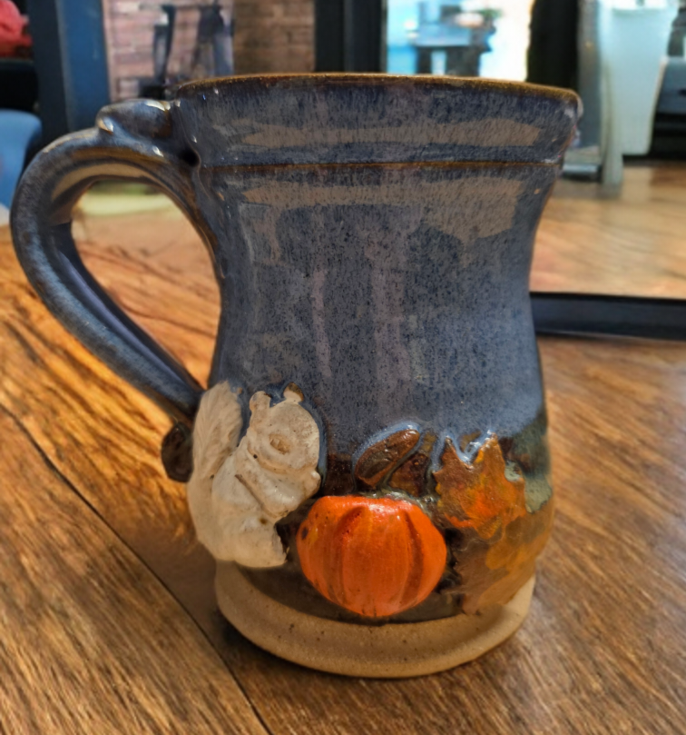 Drinkware - Handmade Mug - Handcrafted White Squirrel Pottery in 8 oz. size