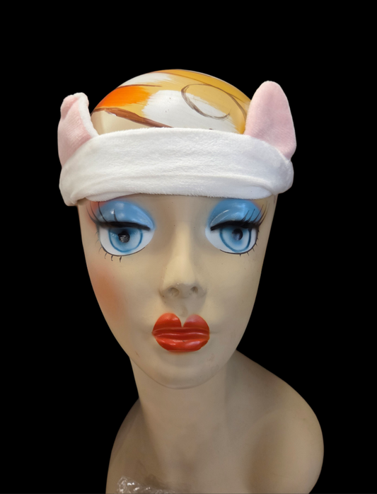 Headband - Youth - White with Ears