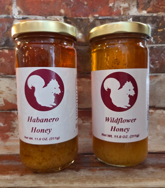 Honey made Especially for the White Squirrel Shoppe
