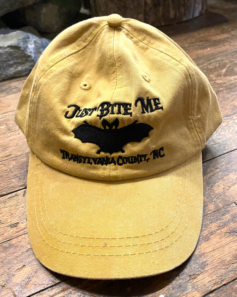 Baseball Cap/Hat - Embroidered "Just Bite Me" Hat