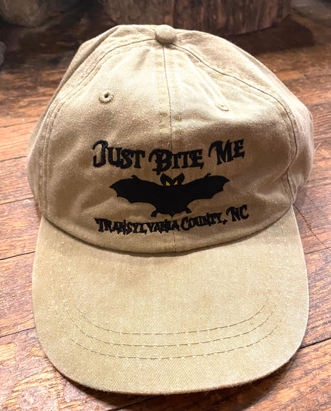 Baseball Cap/Hat - Embroidered "Just Bite Me" Hat