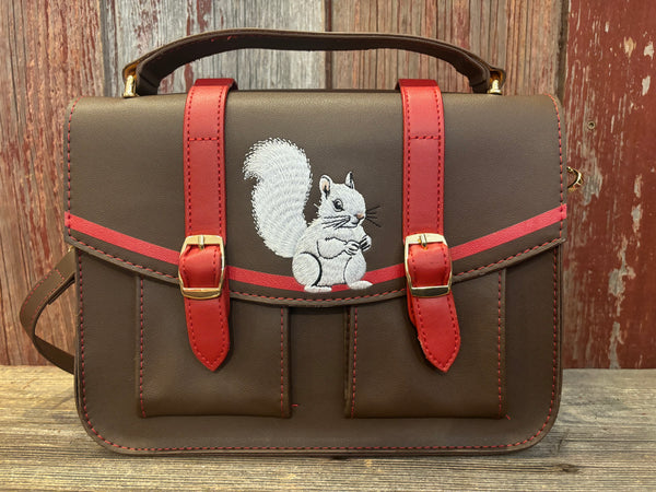 Clothing Accessory- White Squirrel Messenger Bag