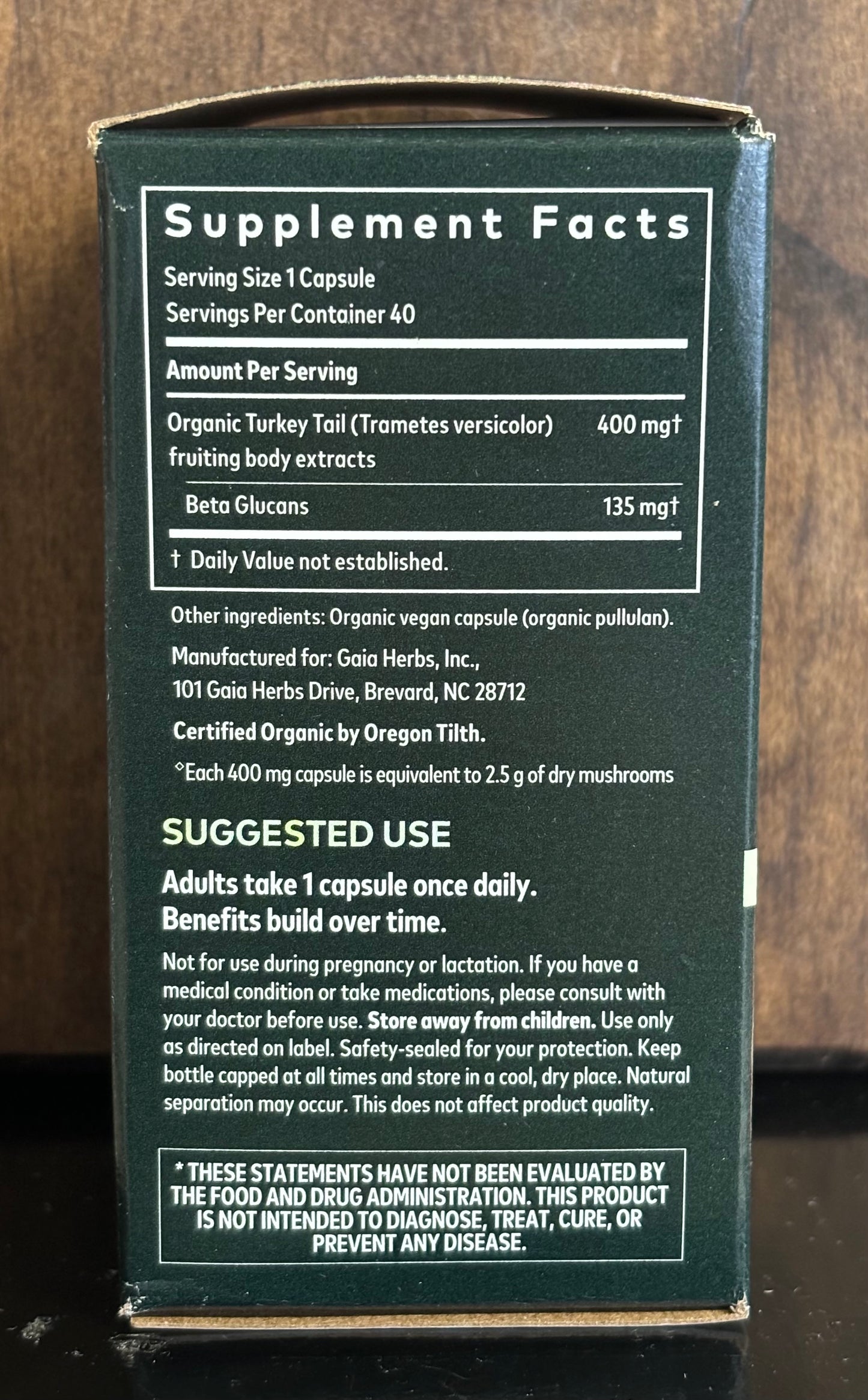Gaia Herbs - Turkey Tail Mushroom - Immune & Liver Support *
