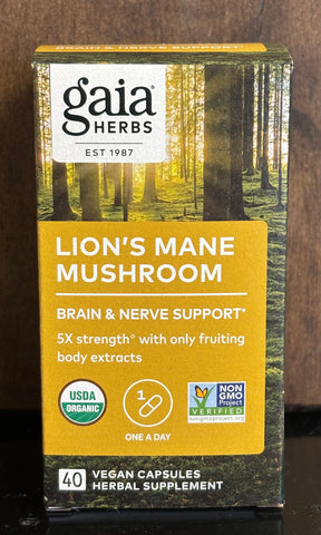 Gaia Herbs - Lion's Mane Mushroom - Brain & Nerve Support *