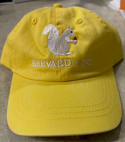 Baseball Cap/Hat - Youth - Embroidered White Squirrel with Brevard, NC