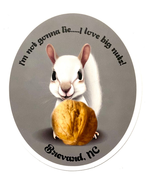 Decal/Sticker - I'm No Gonna Lie, I Like Big Nuts - Large Oval