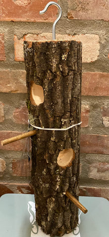 Bird/Squirrel Feeder - Locally Handcrafted Log Feeder
