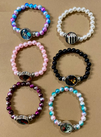 Jewelry - Bracelet - Musical Charm & Beads in multiple colors