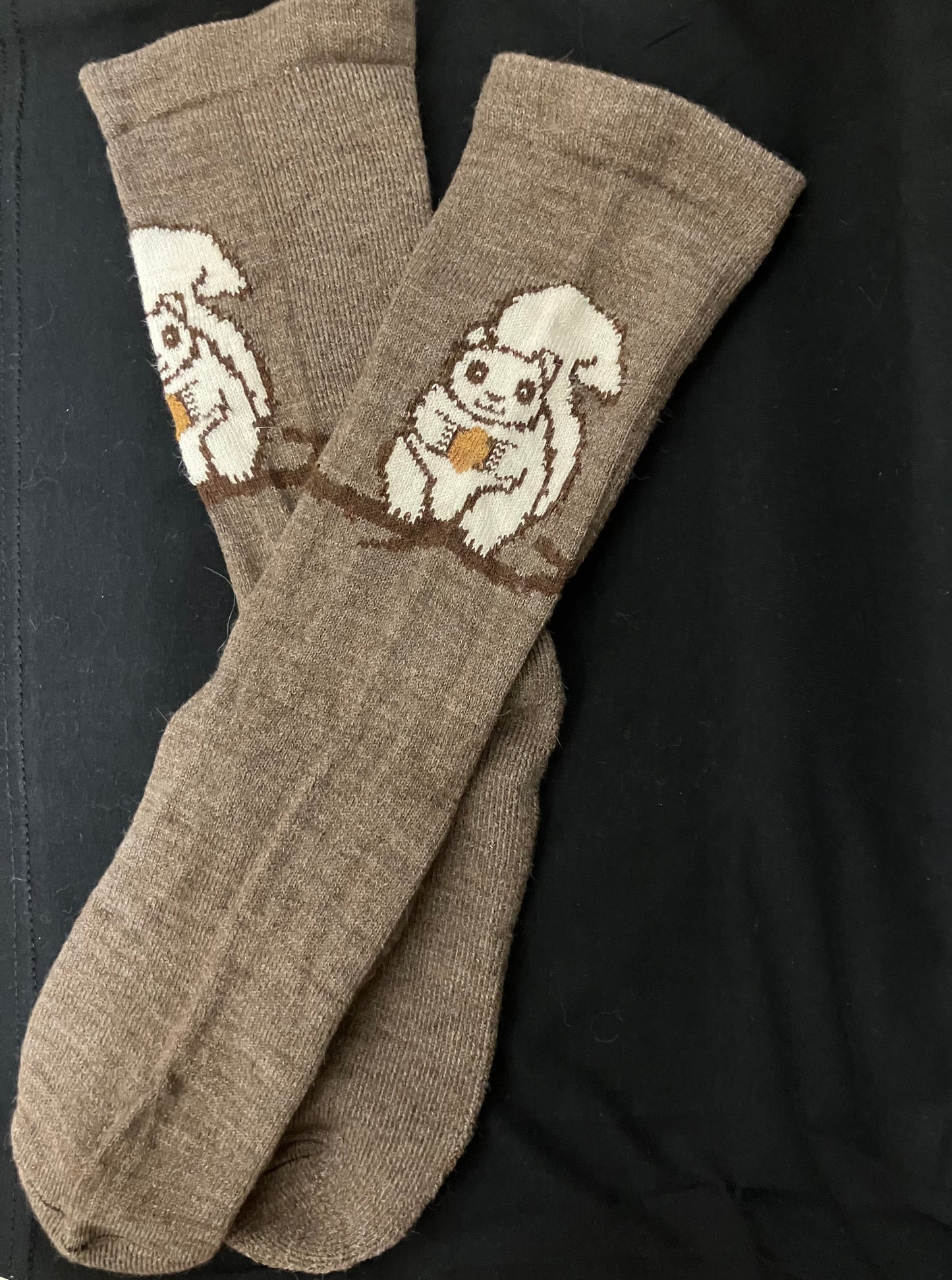 Socks - Unisex - White Squirrel Alpaca Lightweight Socks