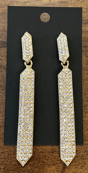 Jewelry- Rhinestone Dangle Earrings