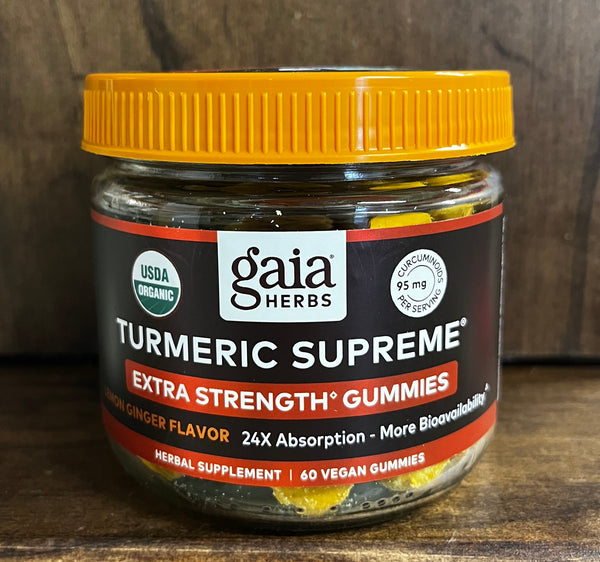 Gaia Herbs - Turmeric Supreme Extra Strength Organic Gummies *
