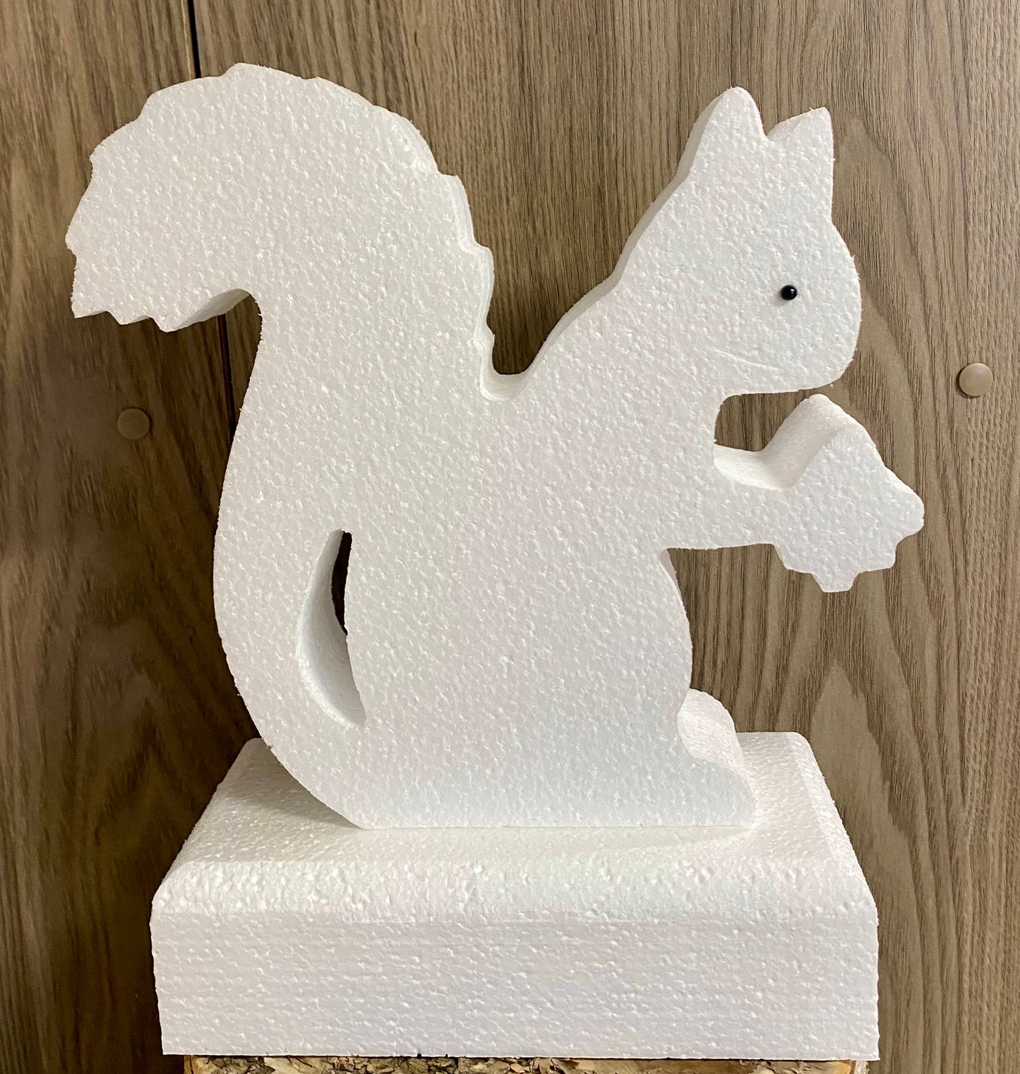 Styrofoam White Squirrel - For Use in a Centerpiece - Ready for You to Decorate