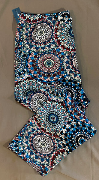 Clothing - Buttery-Soft Printed Brushed Capri Leggings for Women