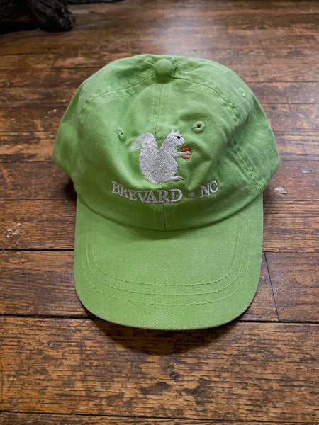 Baseball Cap/Hat - Youth - Embroidered White Squirrel with Brevard, NC